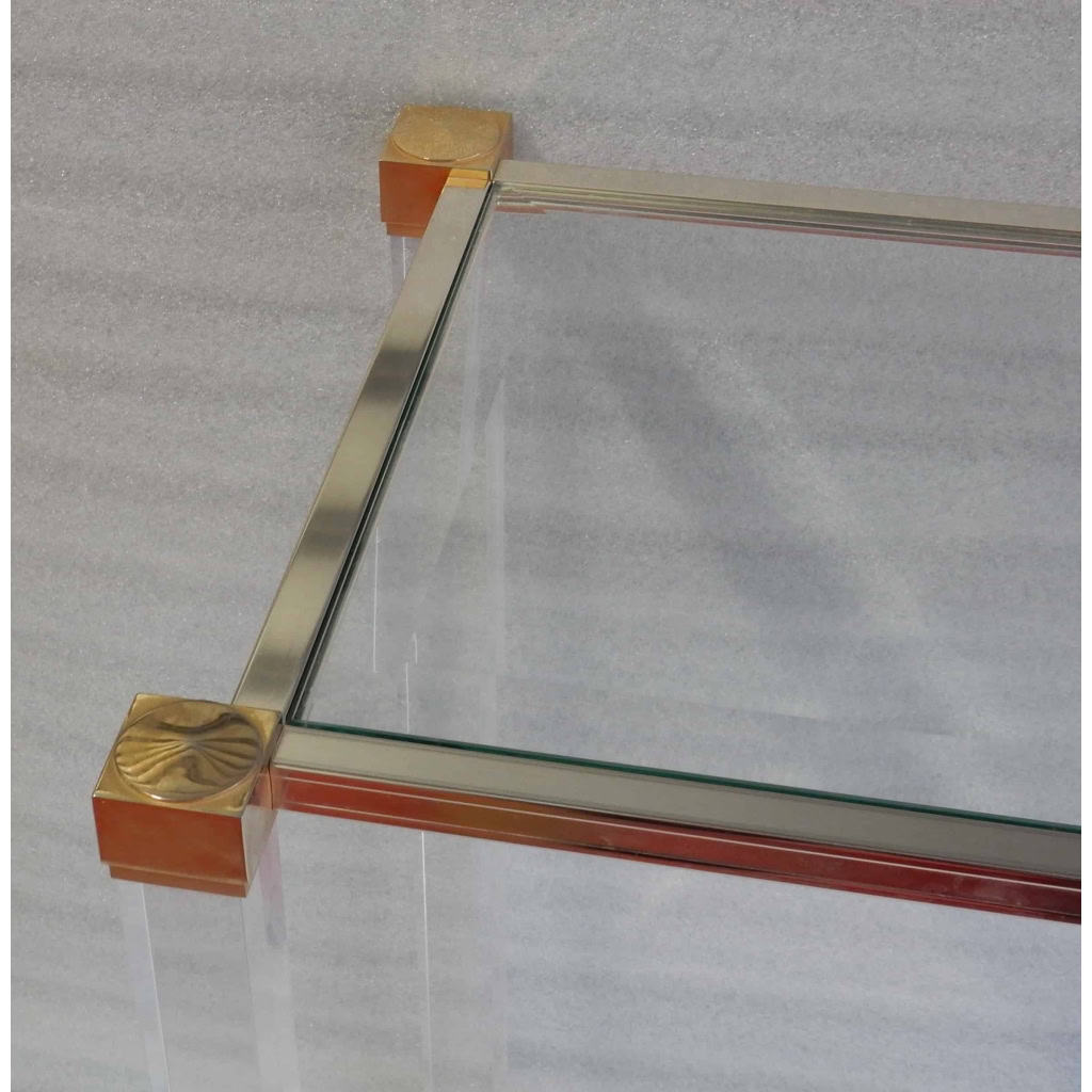 1970′ Console Altuglass Signée Pierre Vandel 113 X 38 X H 75 cm
