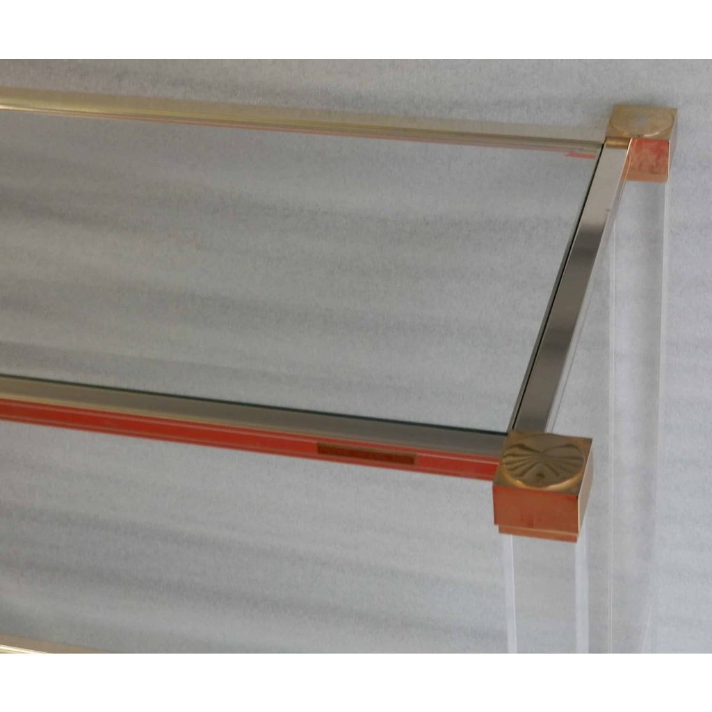 1970′ Console Altuglass Signée Pierre Vandel 113 X 38 X H 75 cm