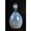 Vase couvert « Tourterelles » verre opalescent patiné bleu de René Lalique | Biron ||||||||