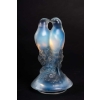 Vase couvert « Tourterelles » verre opalescent patiné bleu de René Lalique | Biron Vase couvert « Tourterelles » verre opalescent patiné bleu de René Lalique