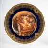Paires d'assiettes bleues et or de Limoges. J. Balleroy and Co.