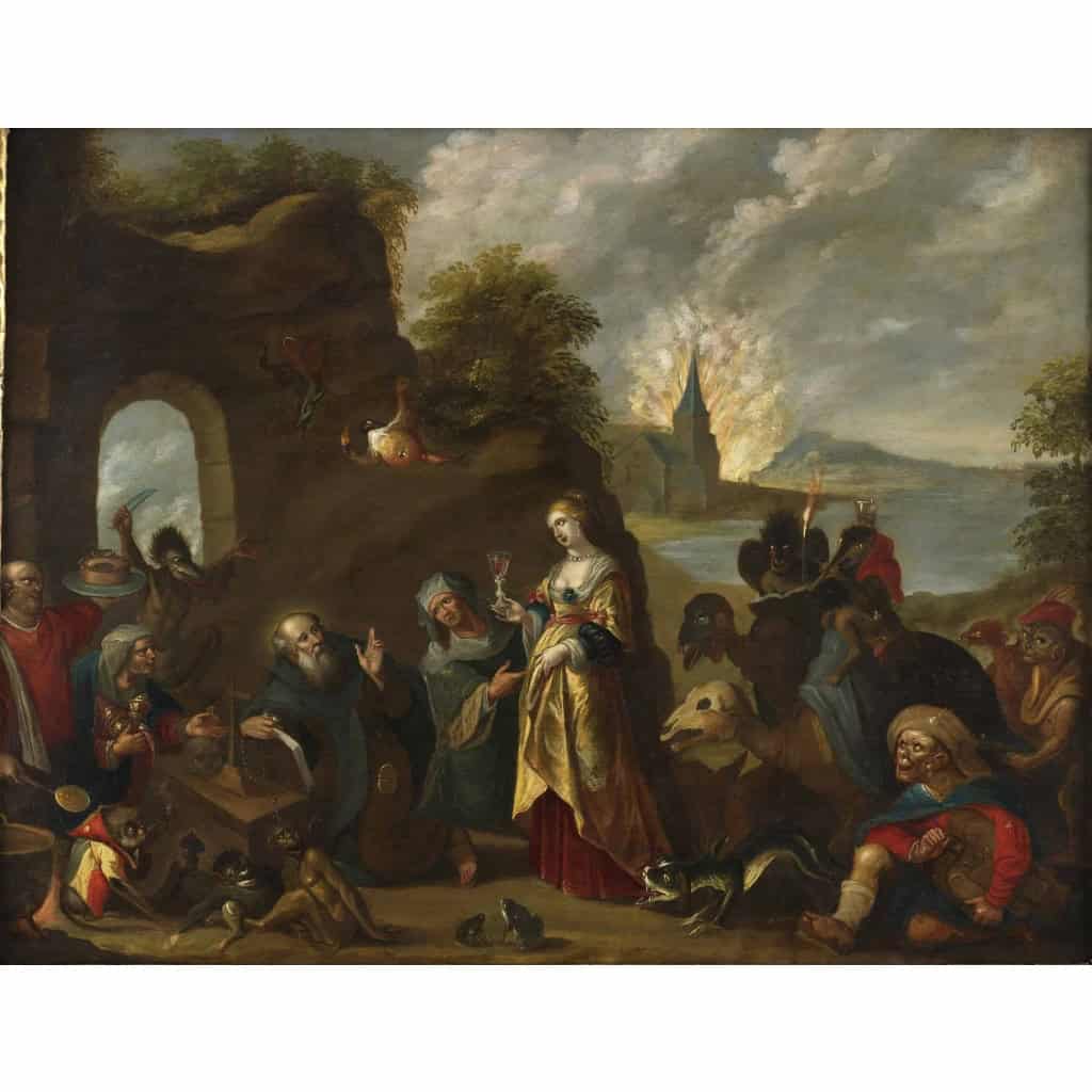 Tentation de Saint-Antoine – Atelier de Frans II Francken (1581 – 1641) | Biron Tentation de Saint-Antoine – Atelier de Frans II Francken (1581 – 1641)