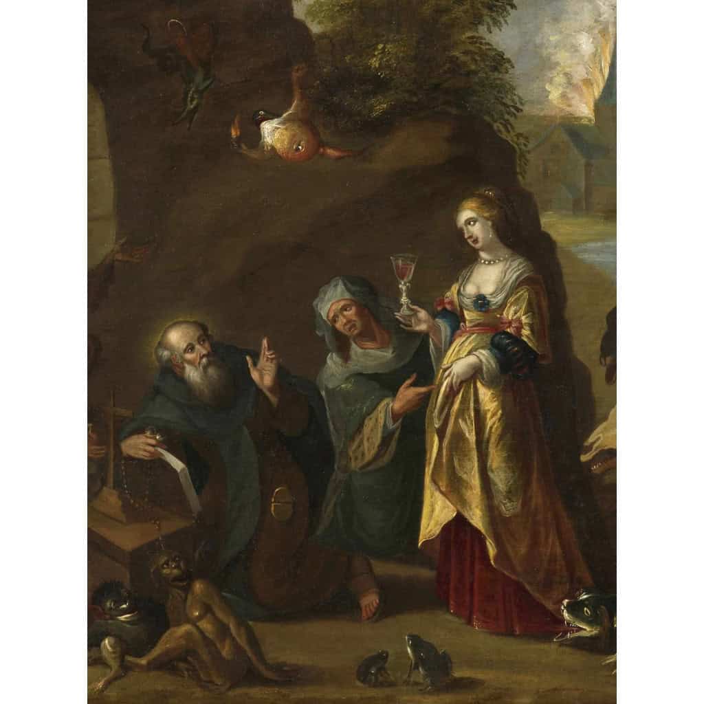 Tentation de Saint-Antoine – Atelier de Frans II Francken (1581 – 1641) | Biron Tentation de Saint-Antoine – Atelier de Frans II Francken (1581 – 1641)