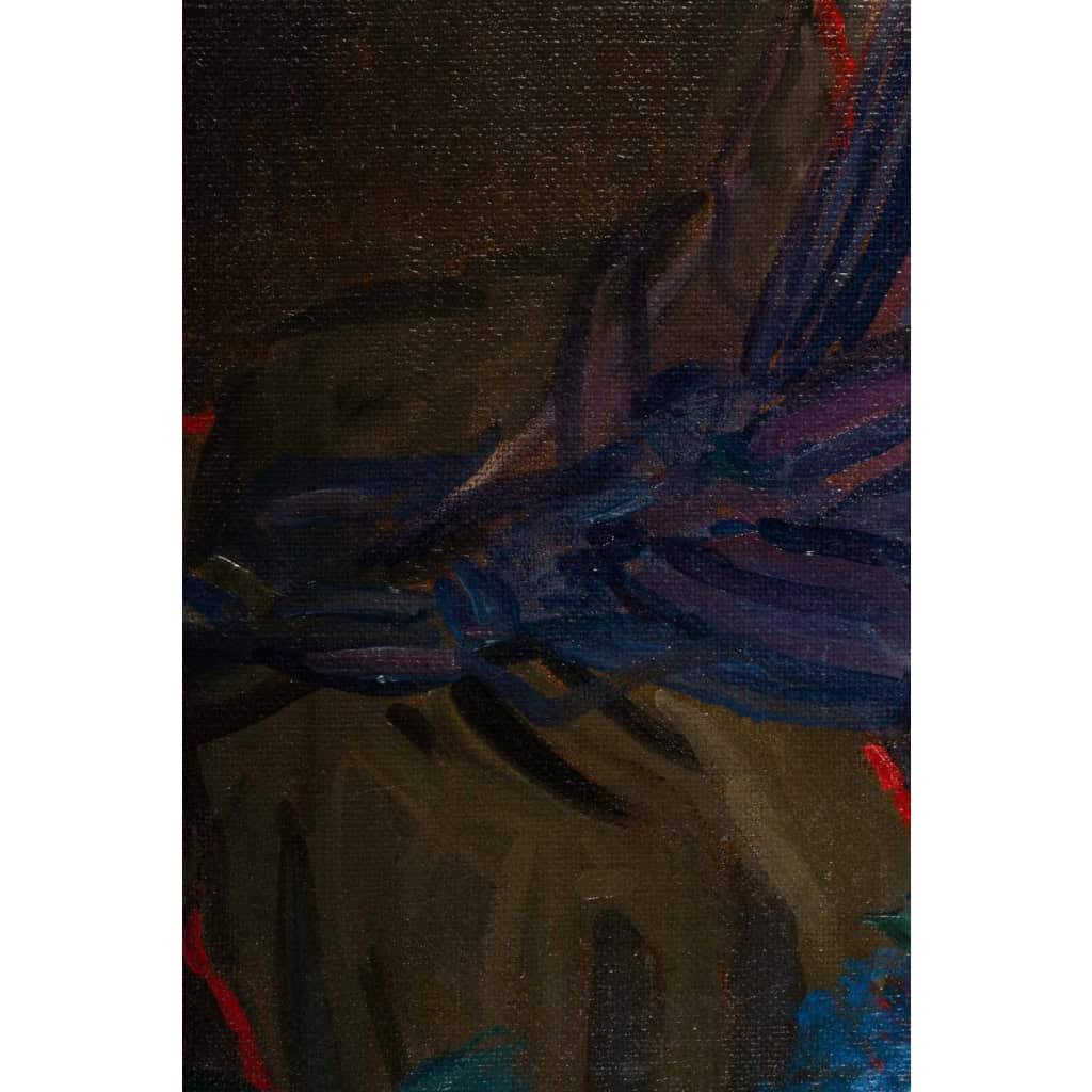 Huile sur toile représentant une femme couchée. Circa. 1920 – 1930 | Biron Huile sur toile représentant une femme couchée. Circa. 1920 - 1930