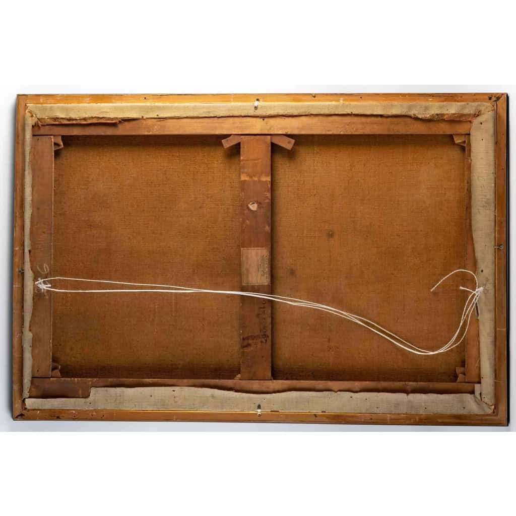 Huile sur toile représentant une femme couchée. Circa. 1920 – 1930 | Biron Huile sur toile représentant une femme couchée. Circa. 1920 - 1930