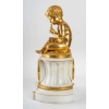 Prélude Bacchique:Enfant jouant de la Flûte de Pan.Pendule de Style Louis XVI par la Maison Charpentier. | Biron Prélude Bacchique:Enfant jouant de la Flûte de Pan.Pendule de Style Louis XVI par la Maison Charpentier.