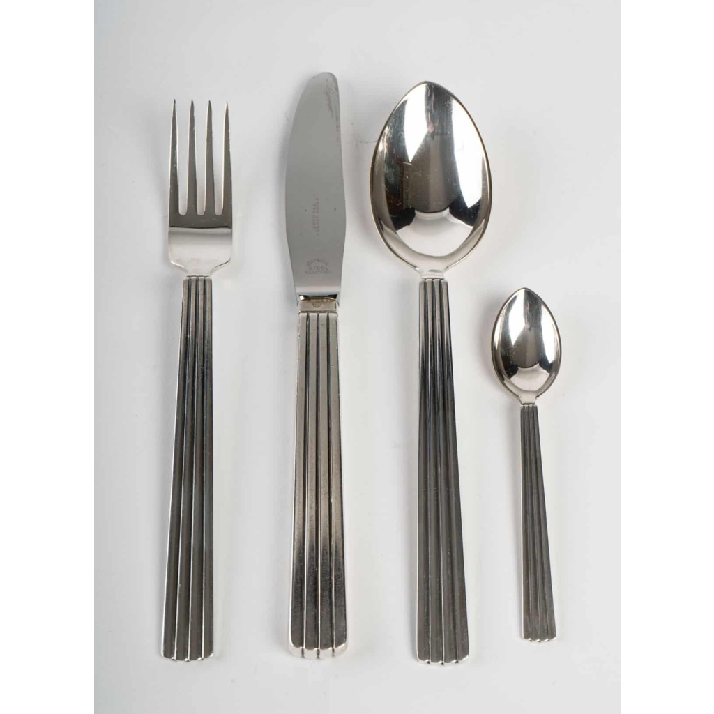 Ménagère « Bernadotte » argent massif de Georg Jensen – 24 pièces | Biron |||||||