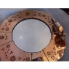 1970′ Miroir Cuivré Avec Décor De Fleurs Églomisés | Biron 1970′ Miroir Cuivré Avec Décor De Fleurs Églomisés