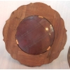1970′ Miroir Cuivré Avec Décor De Fleurs Églomisés | Biron 1970′ Miroir Cuivré Avec Décor De Fleurs Églomisés