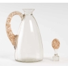 Carafe « Prunelles » verre blanc patiné sépia de René LALIQUE pour Cusenier | Biron Carafe "Prunelles" verre blanc patiné sépia de René LALIQUE pour Cusenier
