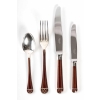 Ménagère « Talisman » métal argenté et laque de chine brune de CHRISTOFLE – 24 pièces | Biron |||||||||