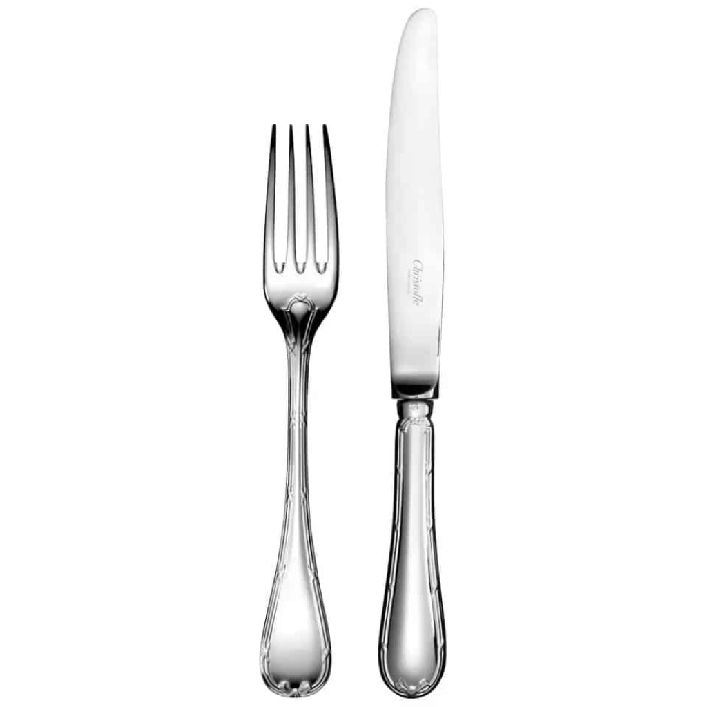 Christofle Silver Plated Set Flatware « Rubans » for 12 – couverts par service de 12 | Biron ||