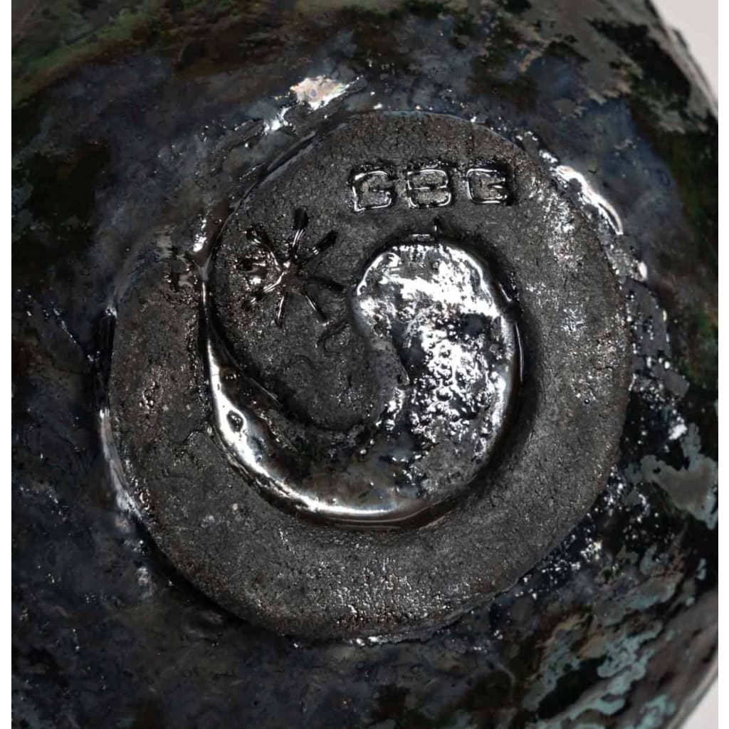 Gisèle Buthod – Garçon (1954) – bol raku n°2 | Biron Gisèle Buthod - Garçon (1954) - bol raku n°2