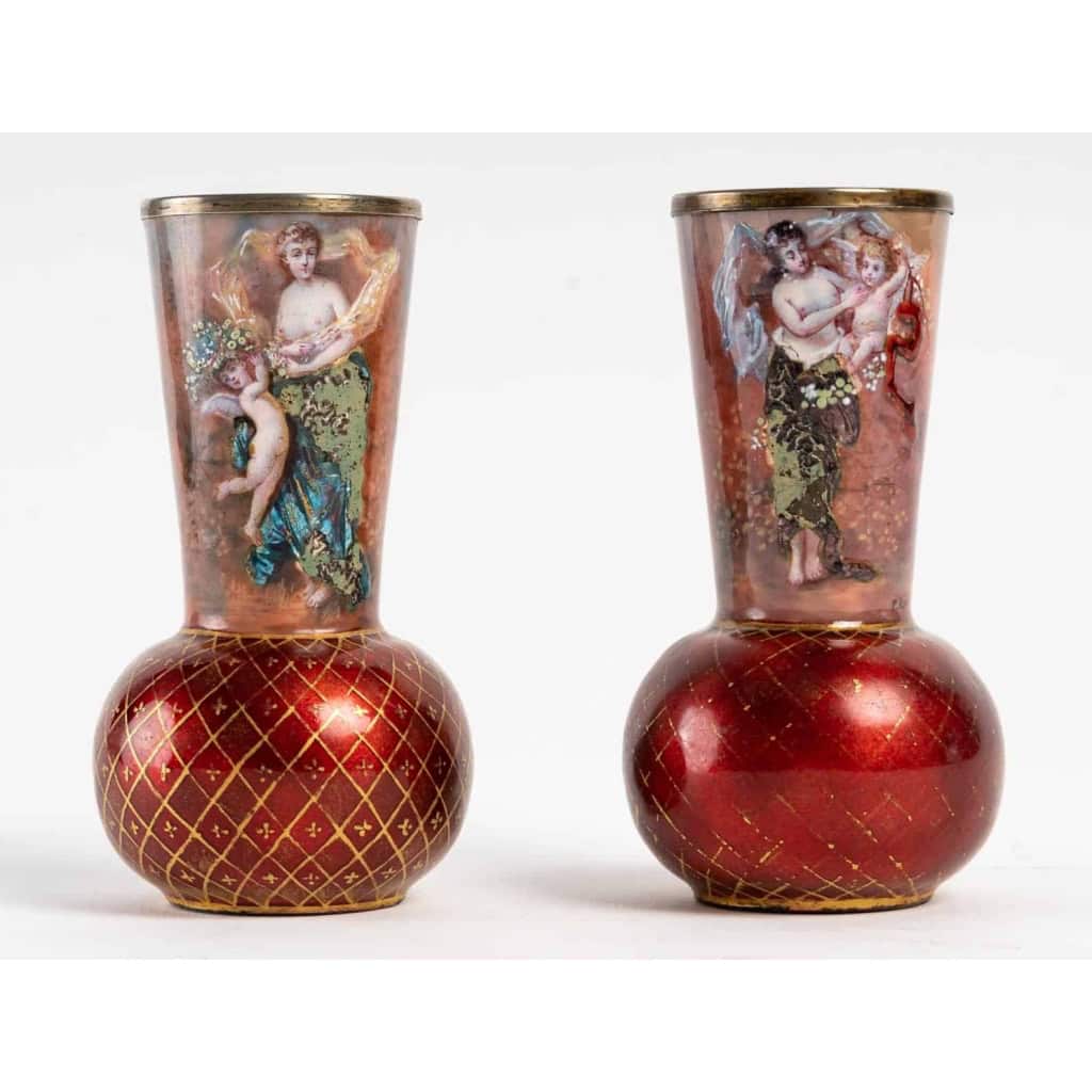 Paire de vases Art nouveau | Biron ||||||||
