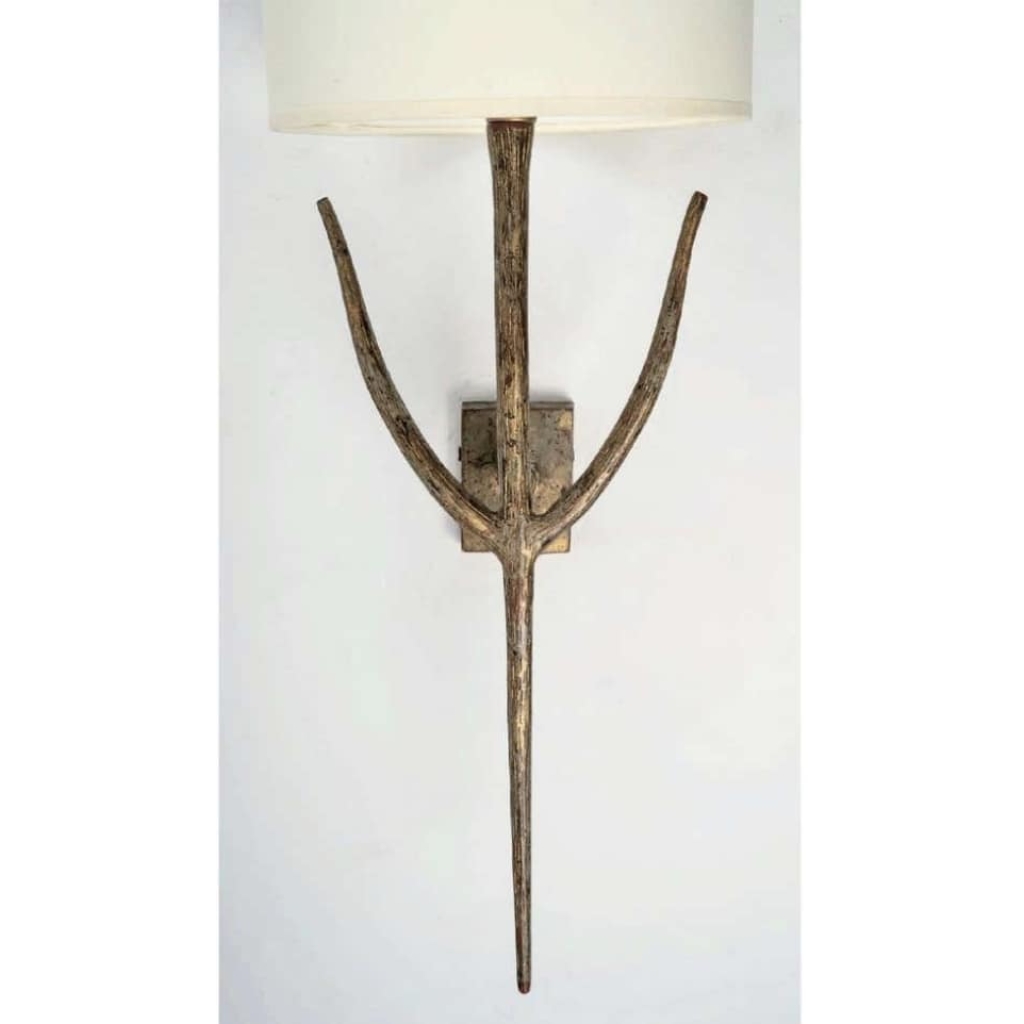 Grande Paire d’Appliques en Bronze par Franco Lapini pour Porta Romana 1978 | Biron Grande Paire d'Appliques en Bronze par Franco Lapini pour Porta Romana 1978