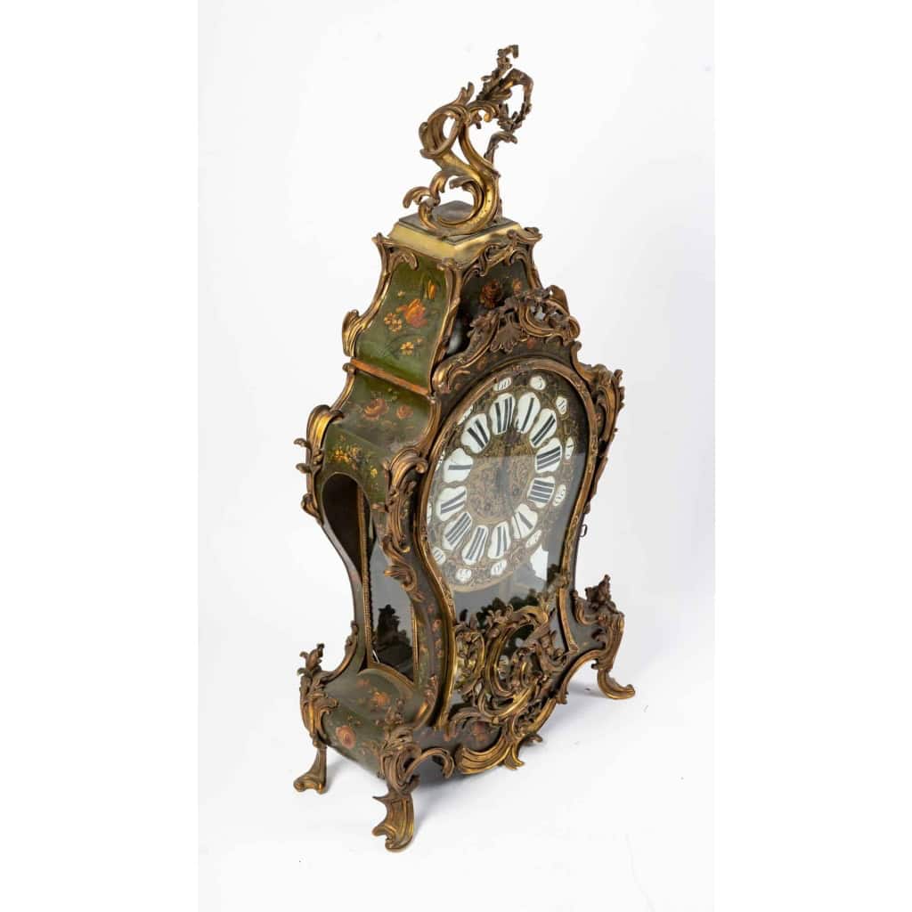 Cartel d’applique en bronze doré et vernis. Style Louis XV. Epoque Napoléon III | Biron Cartel d'applique en bronze doré et vernis. Style Louis XV. Epoque Napoléon III