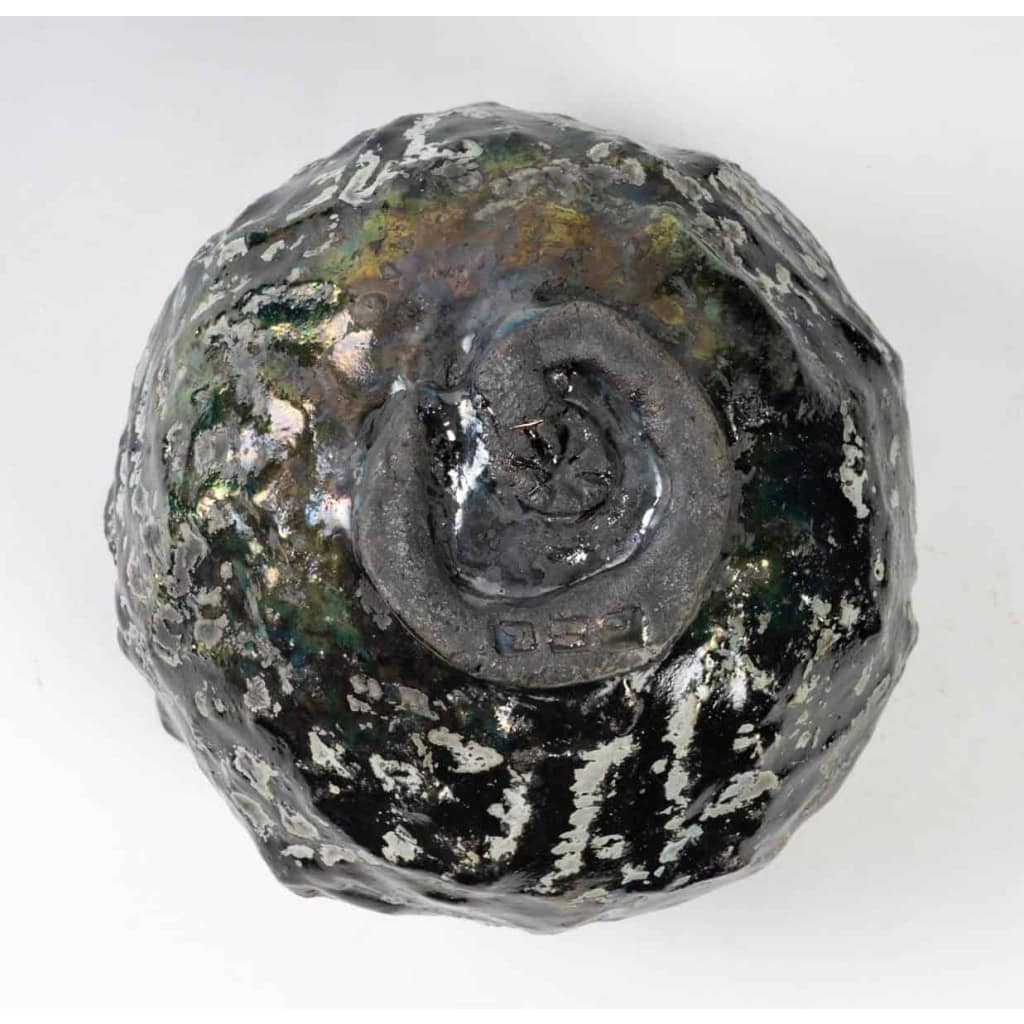 Gisèle Buthod – Garçon ( 1954 ) – bol raku n° 1 | Biron Gisèle Buthod - Garçon ( 1954 ) - bol raku n° 1