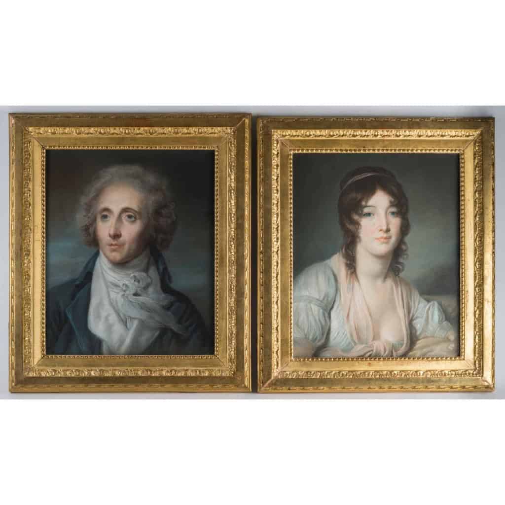 Paire de portraits. | Biron ||||||