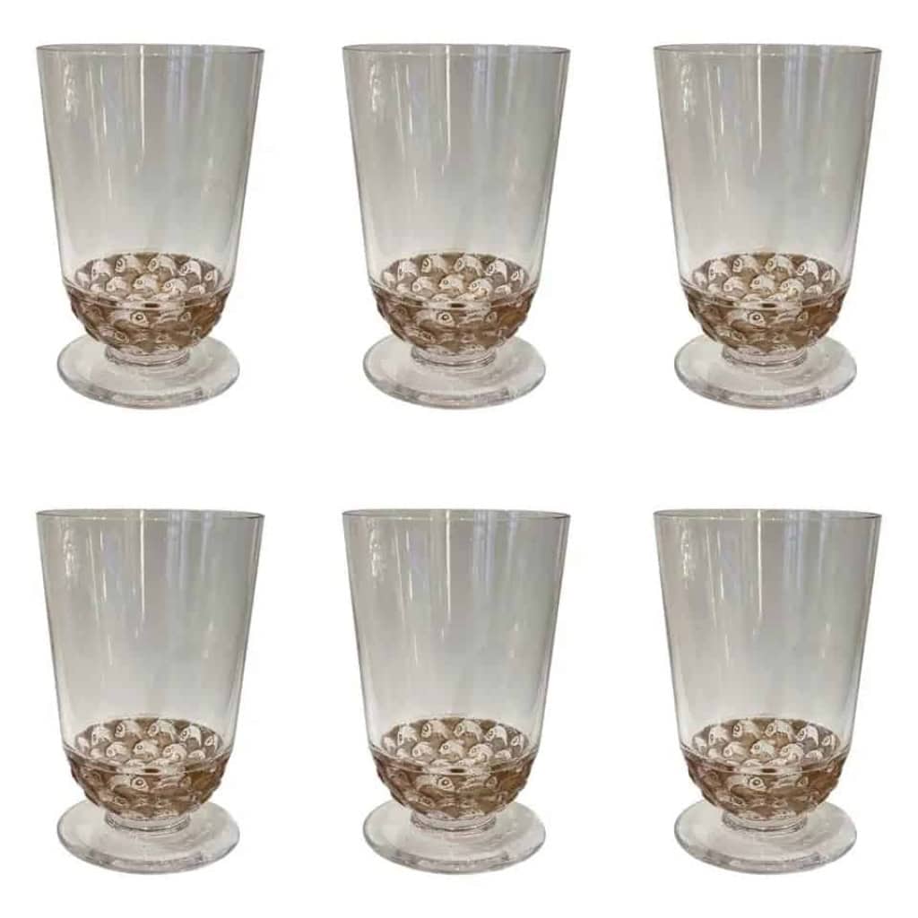 René Lalique 6 Glass Pouilly | Biron ||