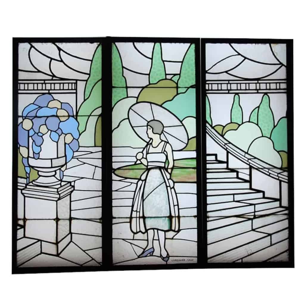 Vitrail Art déco Largillier | Biron ||