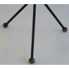 1960/70′ Guéridon Fer Forgé Ornements En Laiton Style Jacques Adnet Diamètre 49 cm | Biron 1960/70′ Guéridon Fer Forgé Ornements En Laiton Style Jacques Adnet Diamètre 49 cm