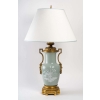 Paire de lampes en porcelaine. Époque Napoléon III
