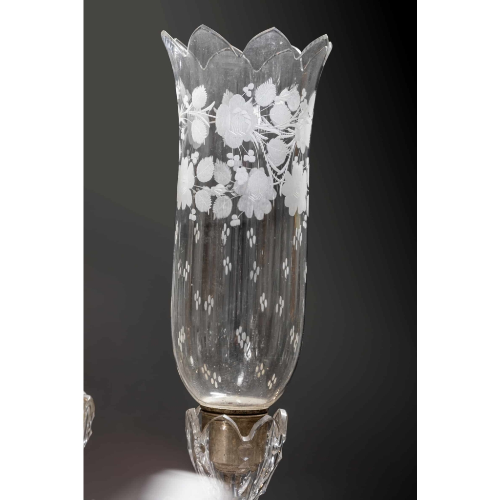 Exceptionnel lustre de la cristallerie Baccarat, 19 ème. | Biron Exceptionnel lustre de la cristallerie Baccarat, 19 ème.