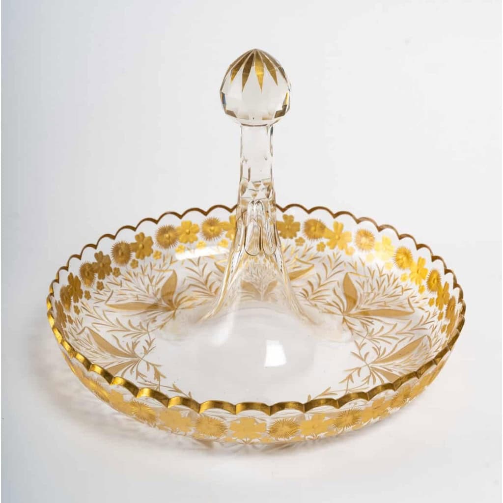 Vide poche 1900, en cristal doré