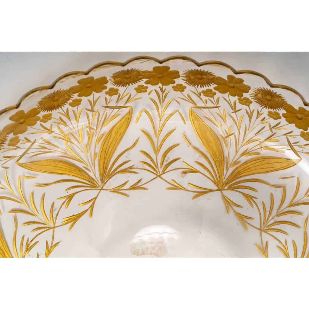 Vide poche 1900, en cristal doré