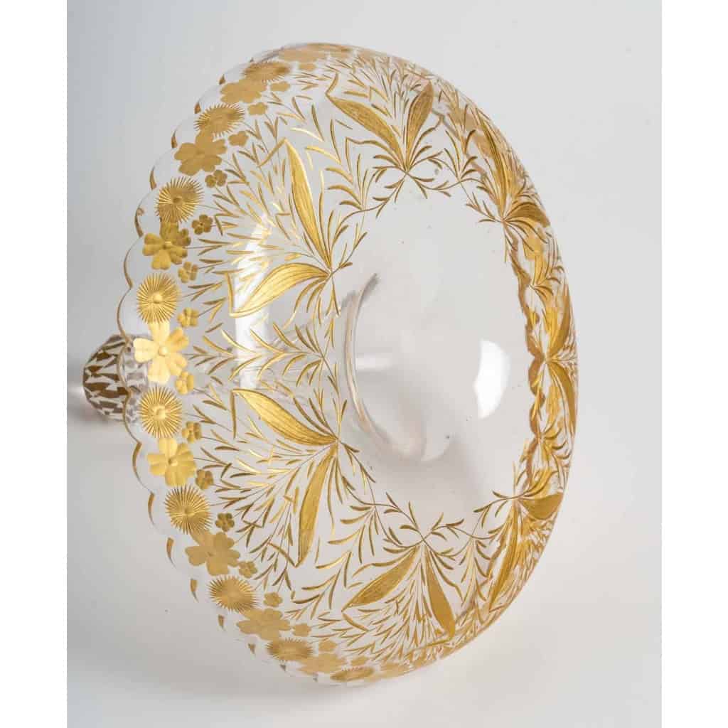 Vide poche 1900, en cristal doré