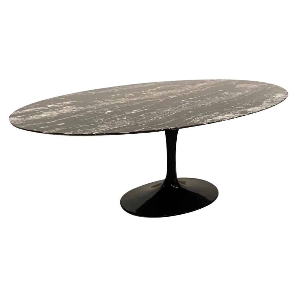 Eero Saarinen & Knoll « Tulip » Ovale Table 244 cm Noire | Biron ||||