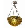 Suspension Plafonnier « Rinceaux » verre jaune de René LALIQUE | Biron |||||||