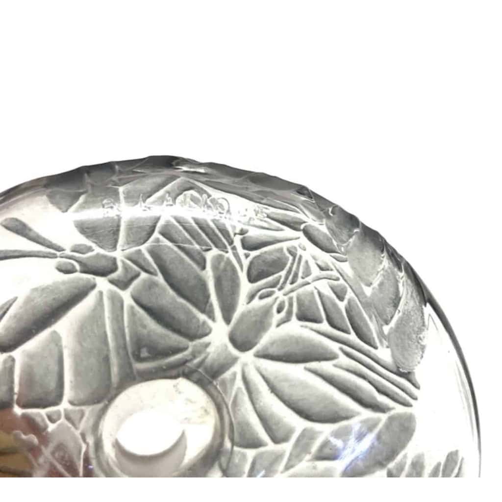 Flacon « Misti » verre blanc patiné bleu de René LALIQUE pour L.T PIVER | Biron Flacon "Misti" verre blanc patiné bleu de René LALIQUE pour L.T PIVER
