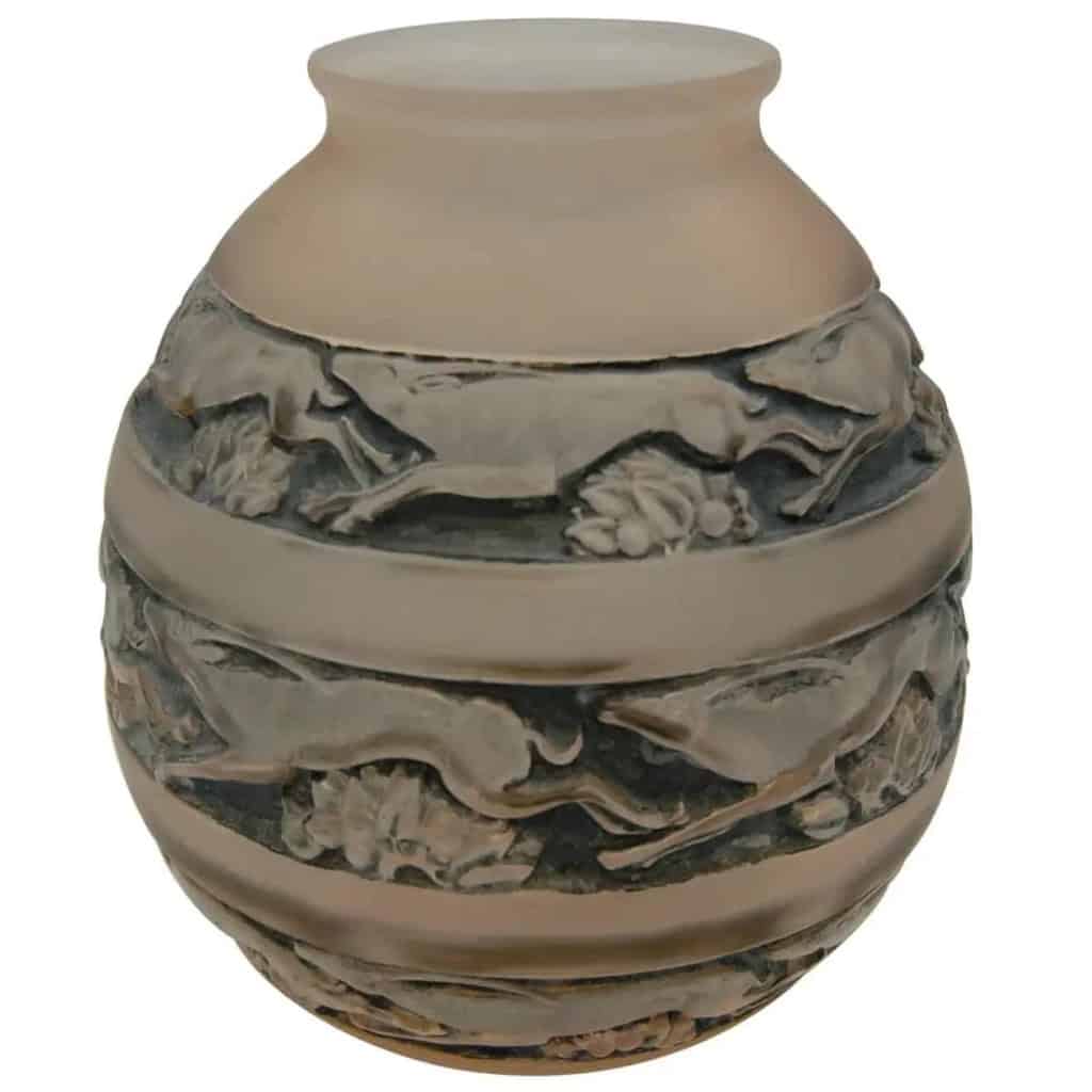 René Lalique Vase « Soudan » aux gazelles | Biron ||