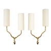 Paire d’appliques en bronze Maison Arlus 1950 | Biron |||||