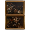 une paire de natures mortes aux fleurs.Huiles sur toiles Italie 17 eme siecle | Biron |||||||