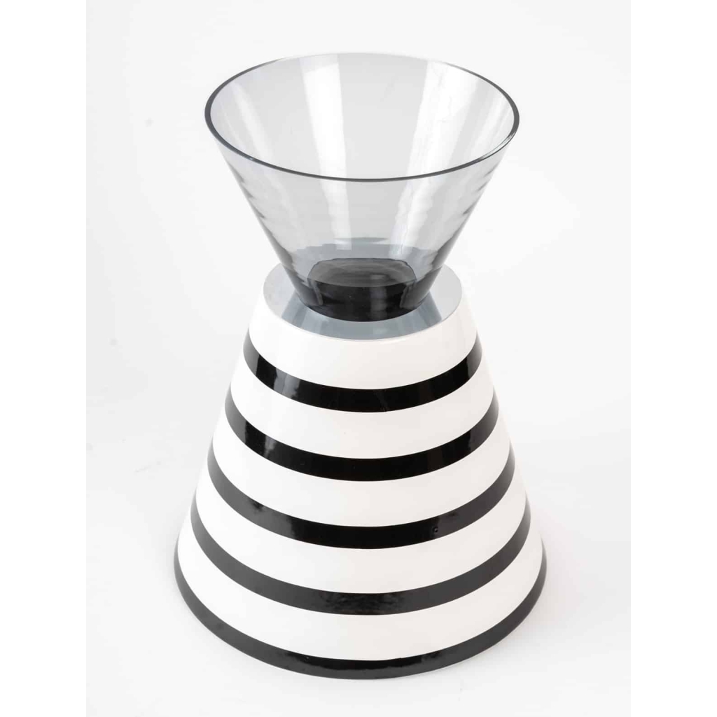 Vase Contemporain en Céramique et en Verre | Biron Vase Contemporain en Céramique et en Verre