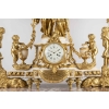 A Monumental Napoleon III Ormulu and white Marble Clock Set by Henri Vian (1860-1905) | Biron A Monumental Napoleon III Ormulu and white Marble Clock Set by Henri Vian (1860-1905)