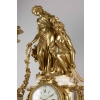 A Monumental Napoleon III Ormulu and white Marble Clock Set by Henri Vian (1860-1905) | Biron A Monumental Napoleon III Ormulu and white Marble Clock Set by Henri Vian (1860-1905)