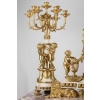 A Monumental Napoleon III Ormulu and white Marble Clock Set by Henri Vian (1860-1905) | Biron A Monumental Napoleon III Ormulu and white Marble Clock Set by Henri Vian (1860-1905)