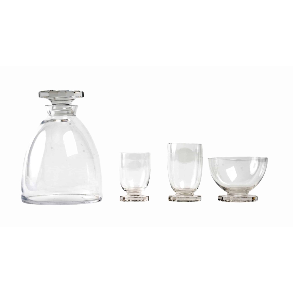 Service « Lille » verre blanc de René LALIQUE – 25 pièces | Biron ||||||||||