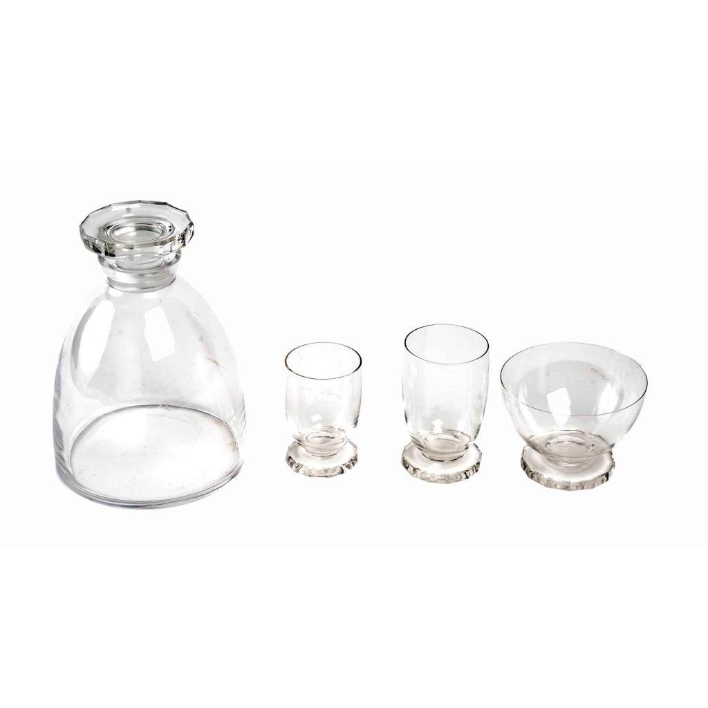 Service « Lille » verre blanc de René LALIQUE – 25 pièces | Biron Service "Lille" verre blanc de René LALIQUE - 25 pièces