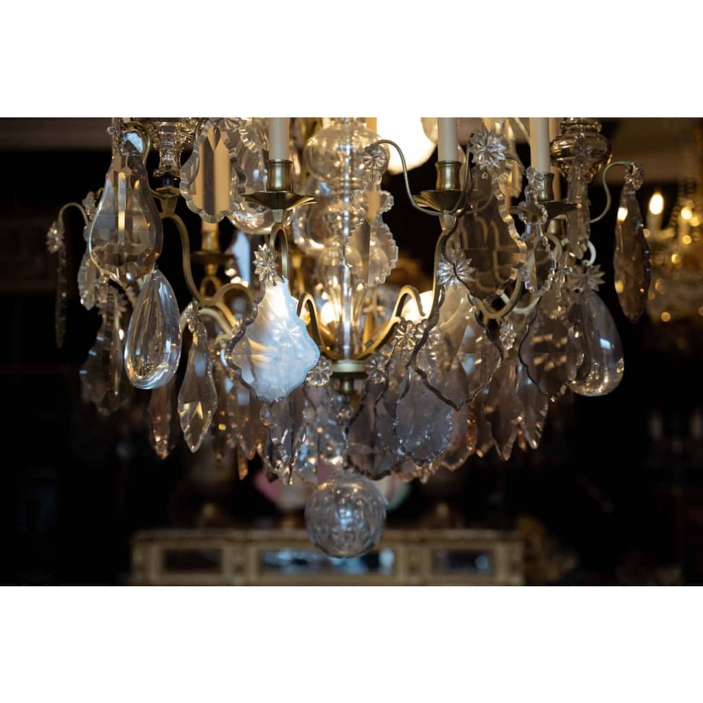 Très grand lustre en cristal, fin XIXème. | Biron Très grand lustre en cristal, fin XIXème.