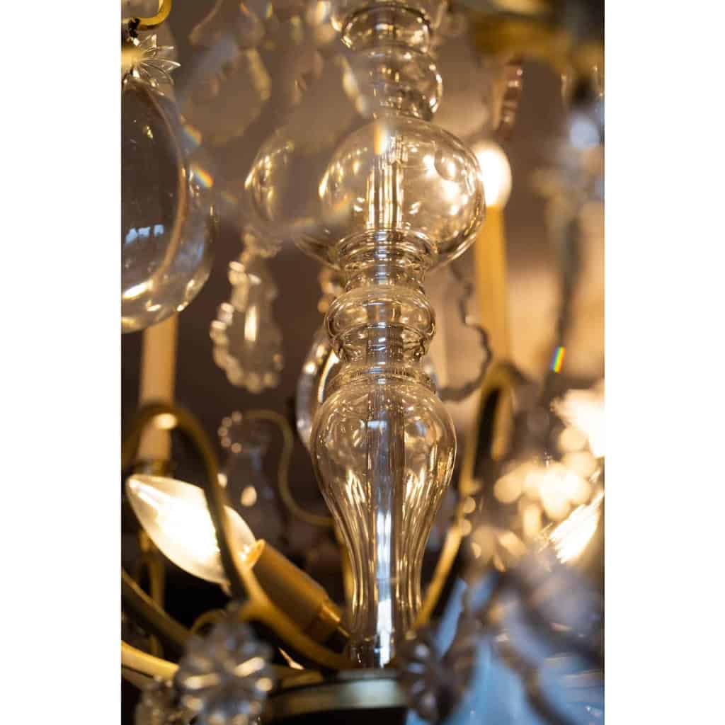 Très grand lustre en cristal, fin XIXème. | Biron Très grand lustre en cristal, fin XIXème.