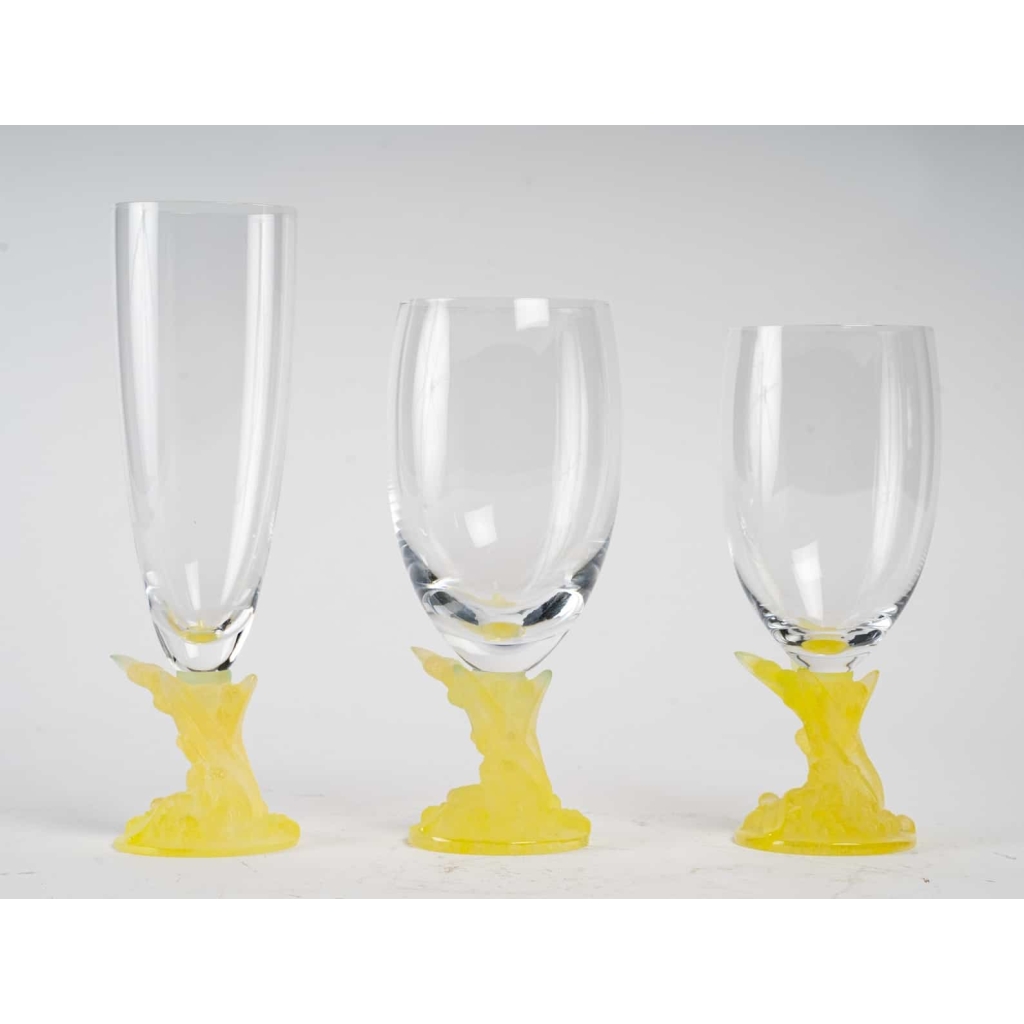 Daum, verres « Mimosa » 2