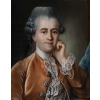 portrait d'un gentilhomme .Pastel encadré 18 eme siecle