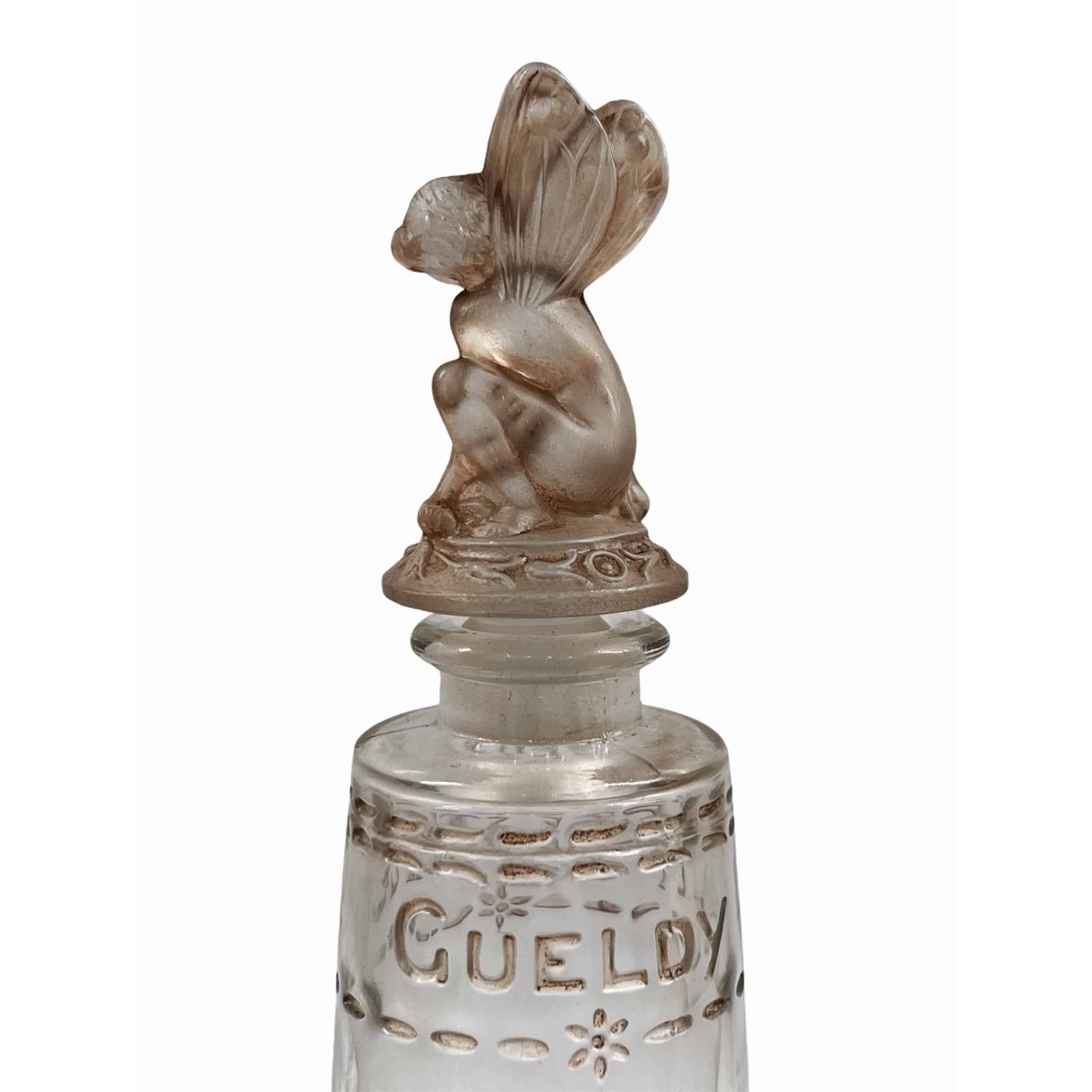 Flacon « Le Prestige » verre blanc patiné sépia de Julien VIARD pour GUELDY | Biron Flacon "Le Prestige" verre blanc patiné sépia de Julien VIARD pour GUELDY