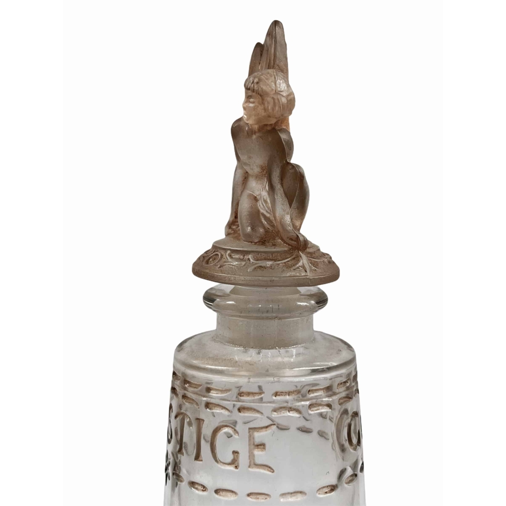 Flacon « Le Prestige » verre blanc patiné sépia de Julien VIARD pour GUELDY | Biron Flacon "Le Prestige" verre blanc patiné sépia de Julien VIARD pour GUELDY