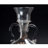 Vase venitien, fin XVIIIème/ Début XIXème emaillé noir et blanc