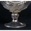 Vase venitien, fin XVIIIème/ Début XIXème emaillé noir et blanc
